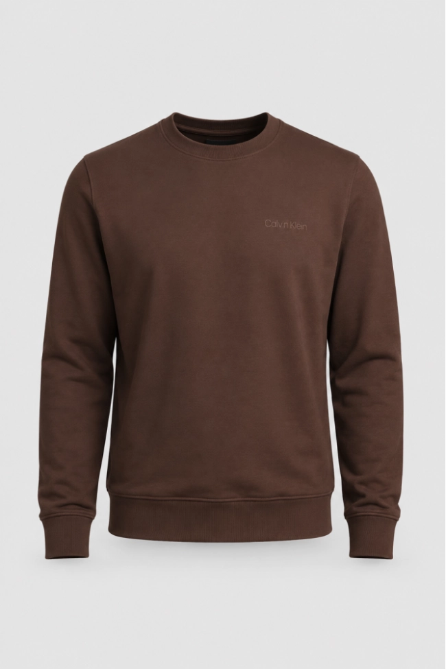 Produto Moletom Calvin Klein Careca Masculino Marrom