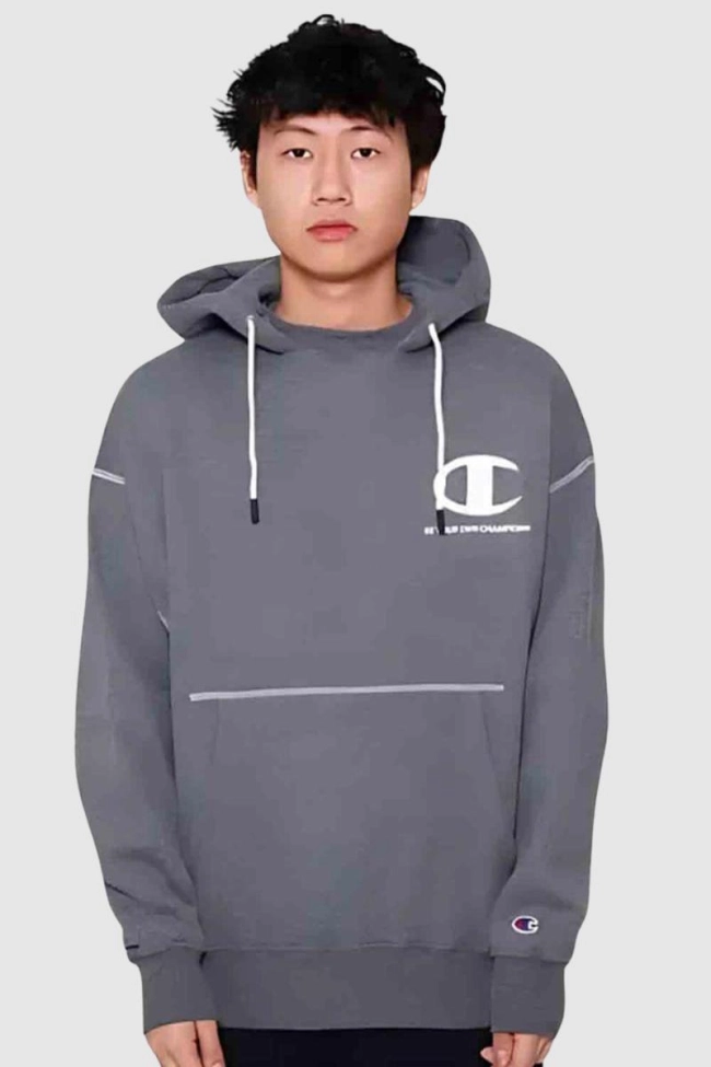 Produto Moletom Champion Canguru Com Capuz Grafite