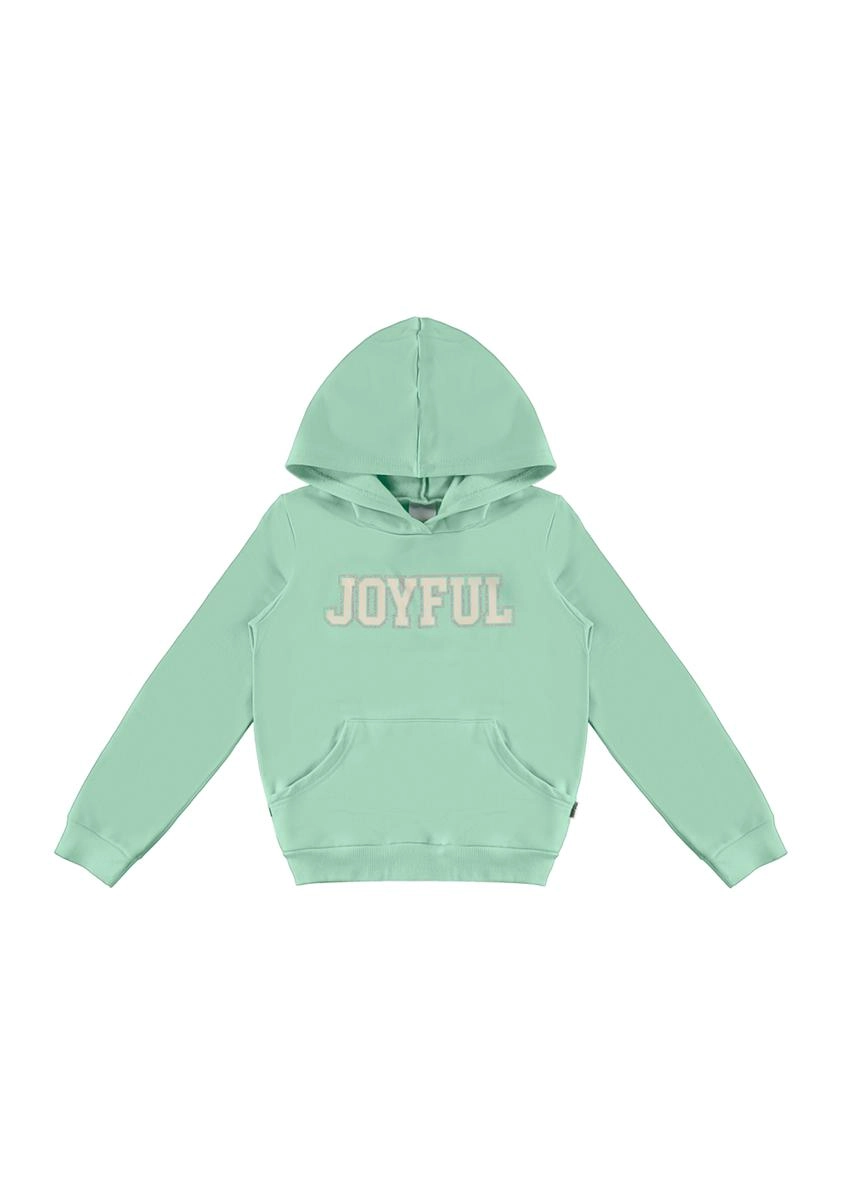 Moletom Malwee Canguru Infantil Feminino Verde Produto Moletom Malwee Canguru Infantil Feminino Verde