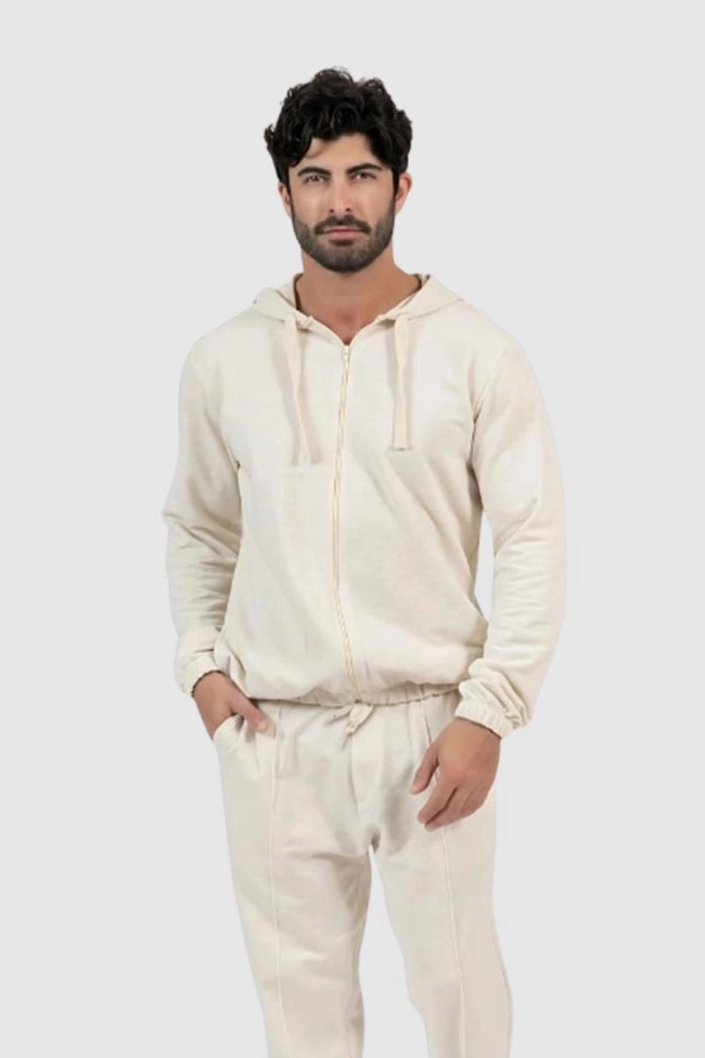 Moletom Polo Brasil Zíper Masculino Natural Produto Moletom Polo Brasil Zíper Masculino Natural