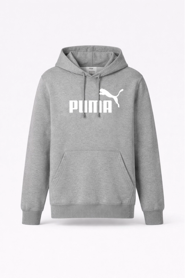Produto Moletom Puma Canguru Número 1 Masculino Cinza Mescla
