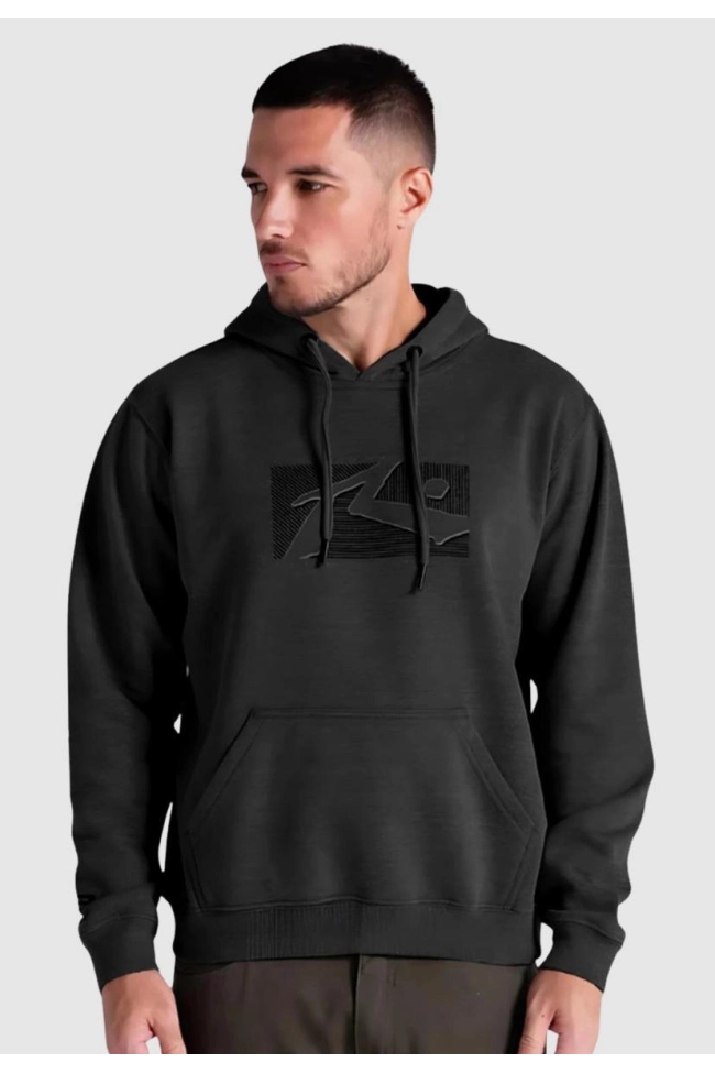 Produto Moletom Rusty Canguru Masculino Preto