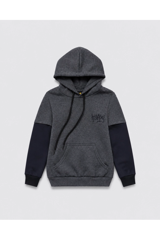 Moletom Yellowl Canguru Infantil Masculino Preto Mescla Produto Moletom Yellowl Canguru Infantil Masculino Preto Mescla