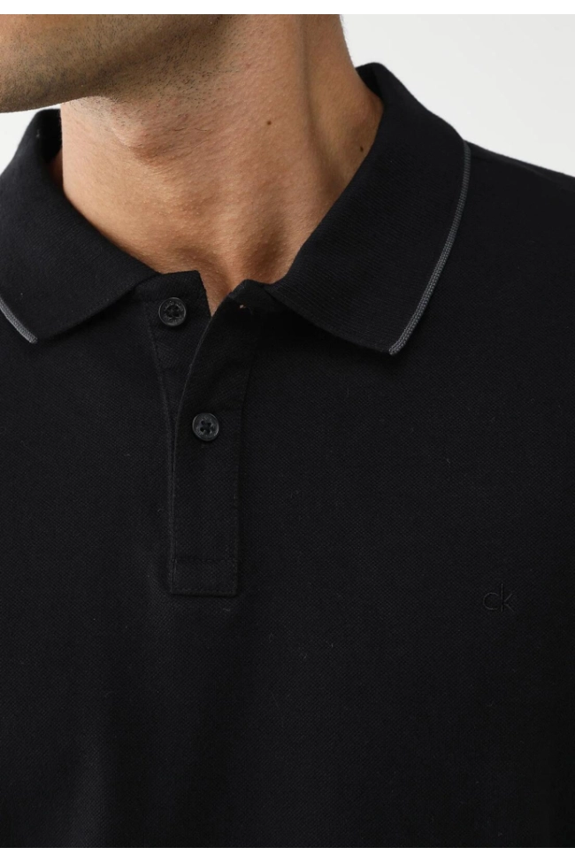 Polo Calvin Klein Manga Curta Masculina Preto Produto Polo Calvin Klein Manga Curta Masculina Preto