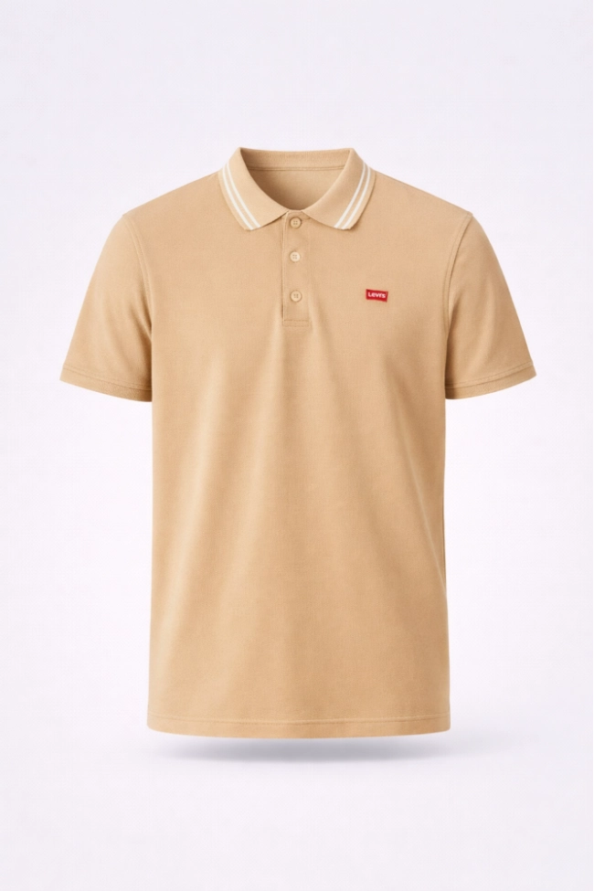 Produto Polo Levis Manga Curta Masculina Bege