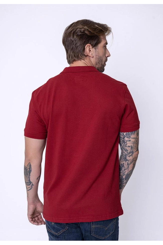 Produto Polo Levis Manga Curta Masculina Vermelha