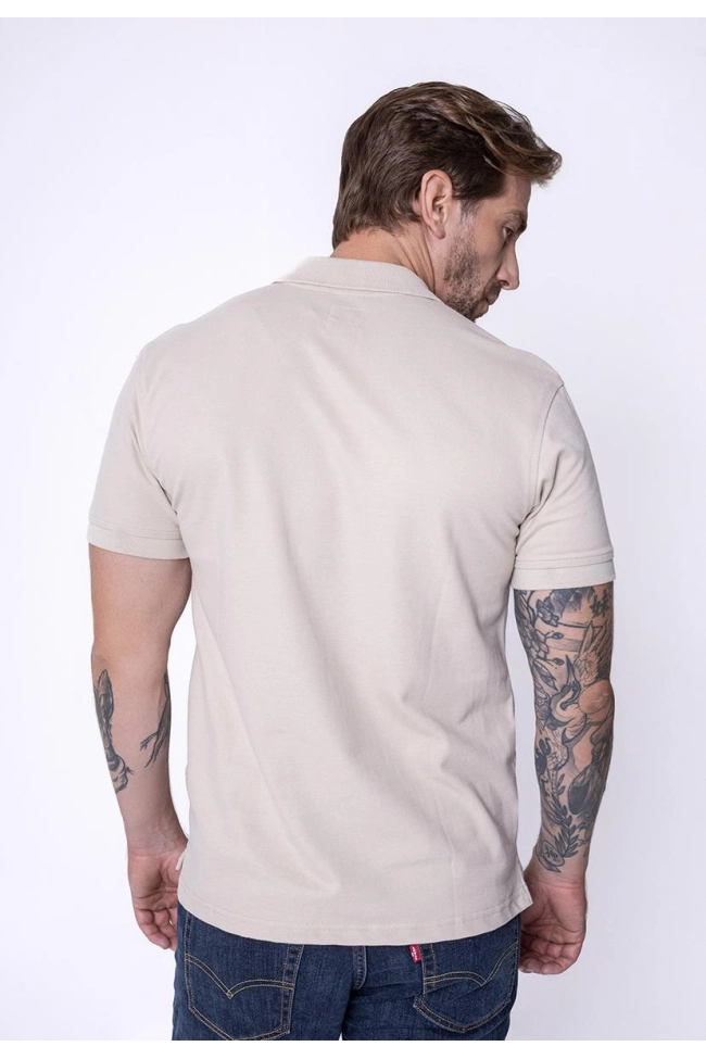 Produto Polo Levis Manga Curta Masculino Bege
