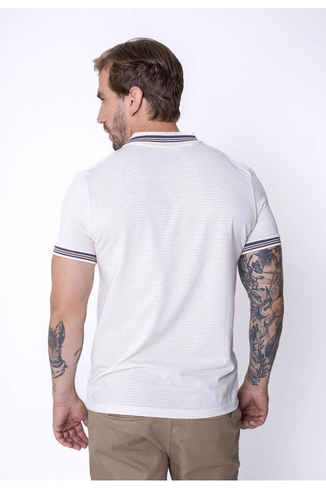 Produto Polo Pitt Linho Manga Curta Masculina