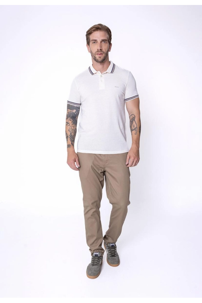 Produto Polo Pitt Linho Manga Curta Masculina