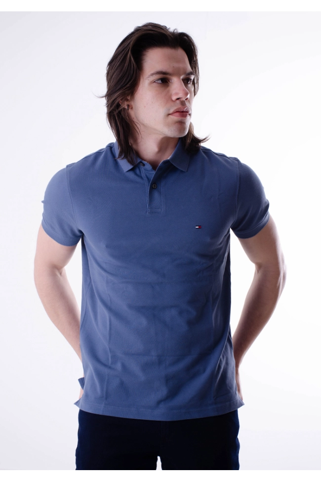 Produto Polo Tommy Hilfiger Manga Curta Masculino Indigo 