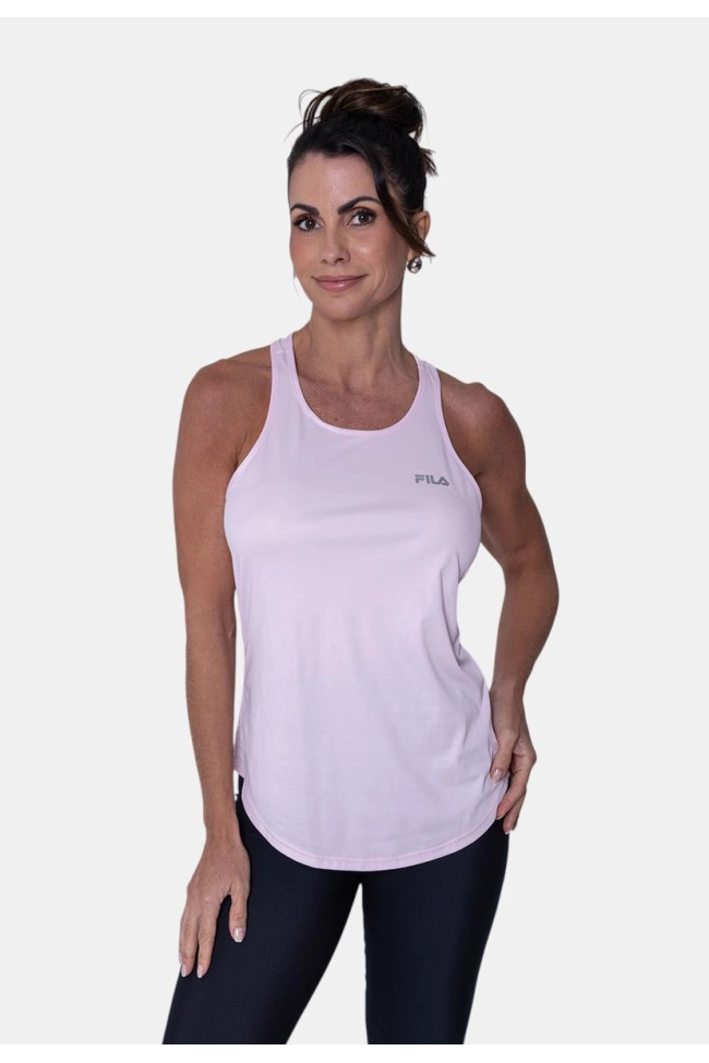 Produto Regata Fila Dry Basic III Feminina Rosa Bebê