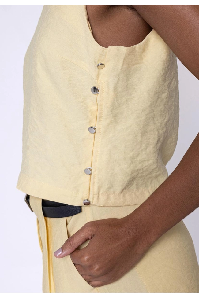 Produto Regata 3H Crepe Botões 