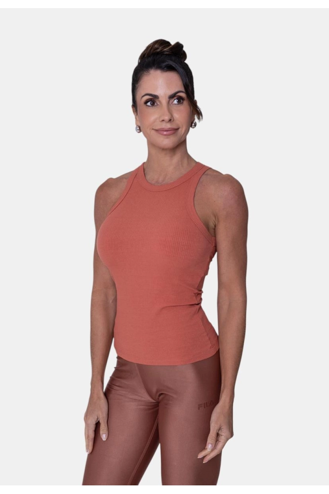 Produto Regata Fila Canelada Feminina 