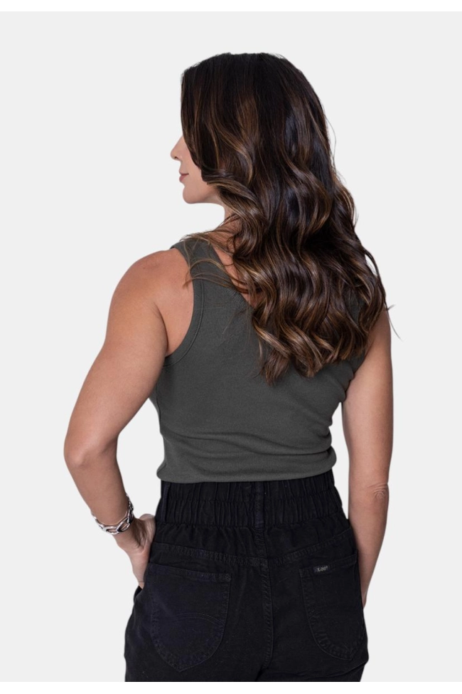 Produto Regata Guess Canelada Feminina Verde