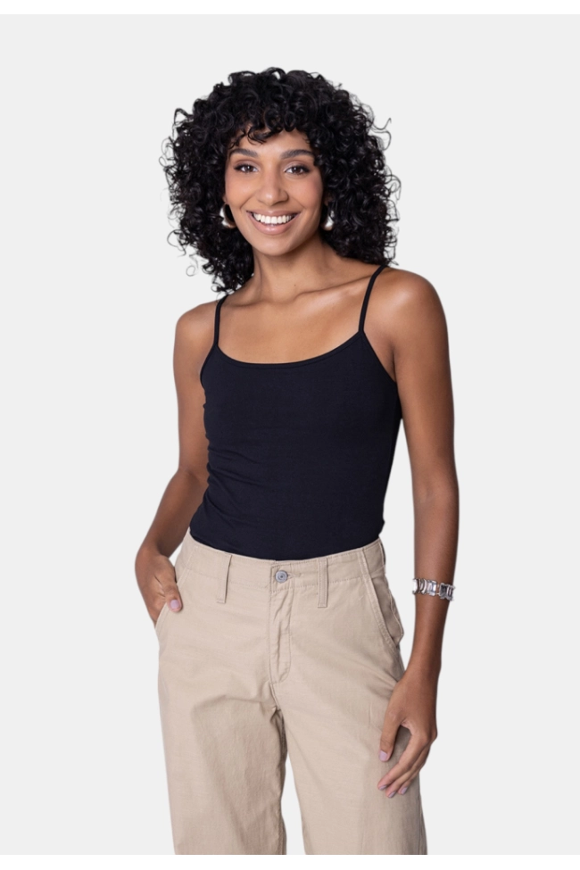 Produto Regata Malwee Cotton Feminina Preto