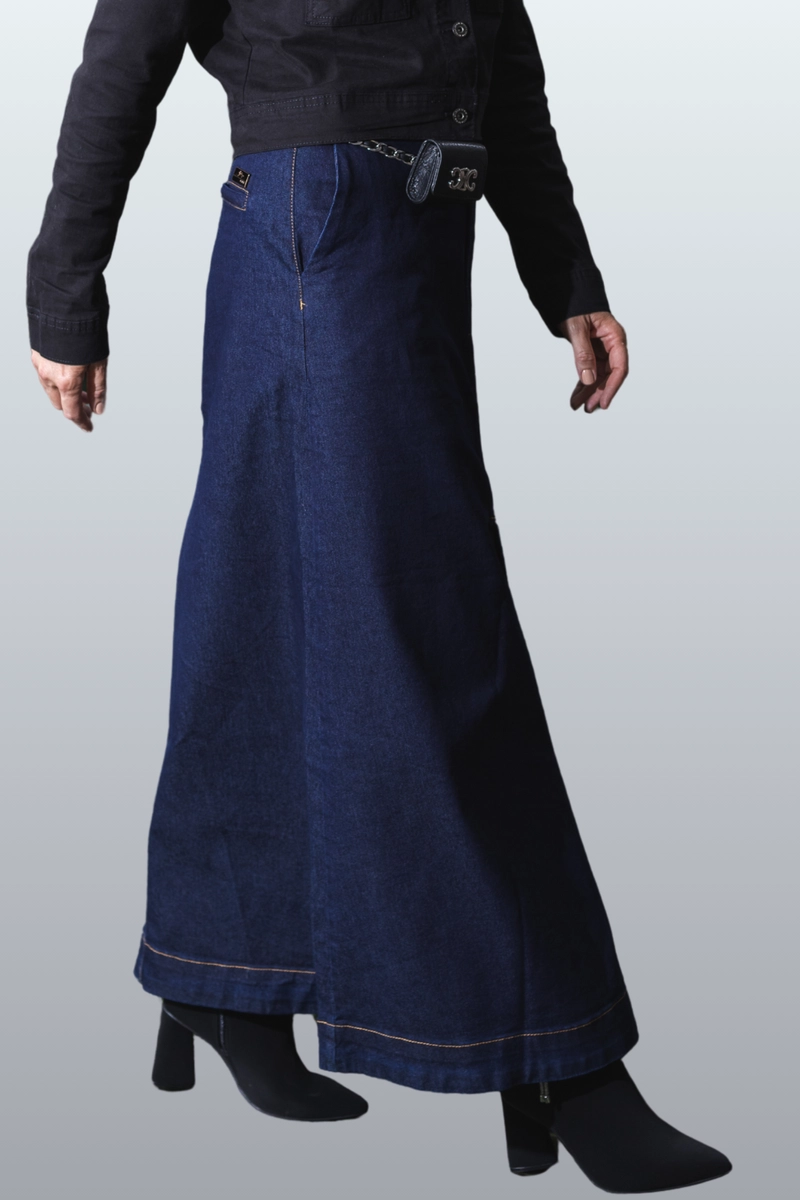 Saia Gabip Evase Longa Feminina Única Produto Saia Gabip Evase Longa Feminina Única