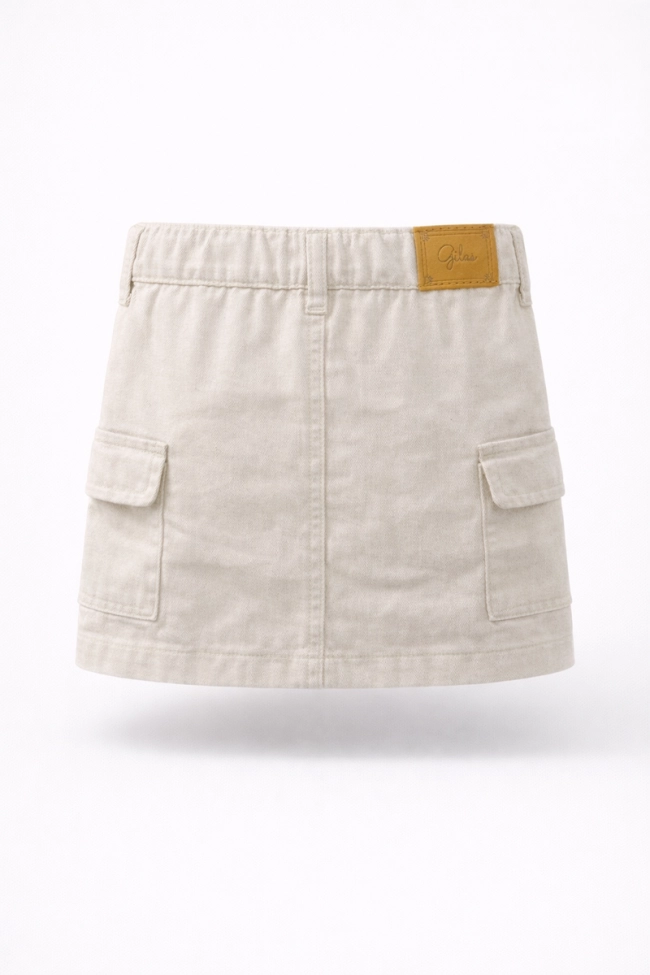 Produto Saia Gilas Cargo Infantil Feminina Cru