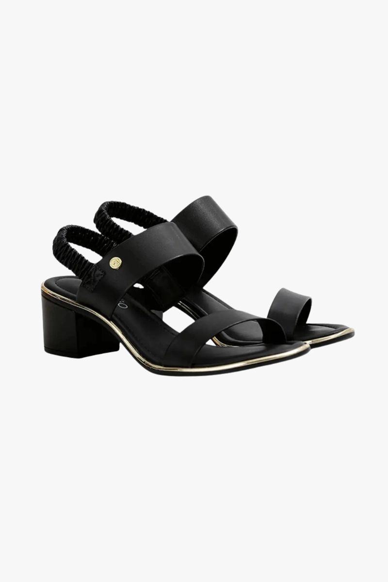 Sandália Beira Rio Elegância Salto Médio Feminina Preta Produto Sandália Beira Rio Elegância Salto Médio Feminina Preta