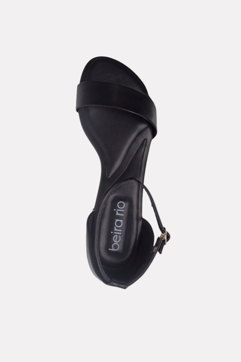 Sandália Beira Rio Flat Feminina Preta Produto Sandália Beira Rio Flat Feminina Preta