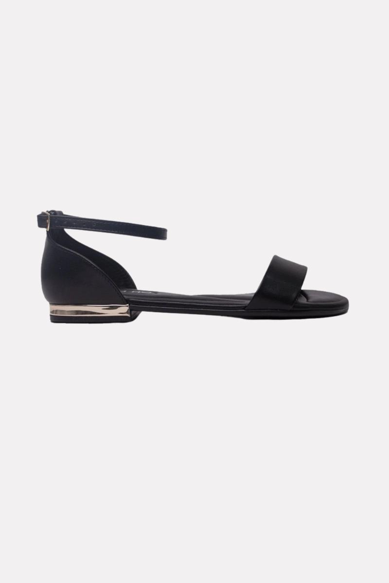 Sandália Beira Rio Flat Feminina Preta Produto Sandália Beira Rio Flat Feminina Preta