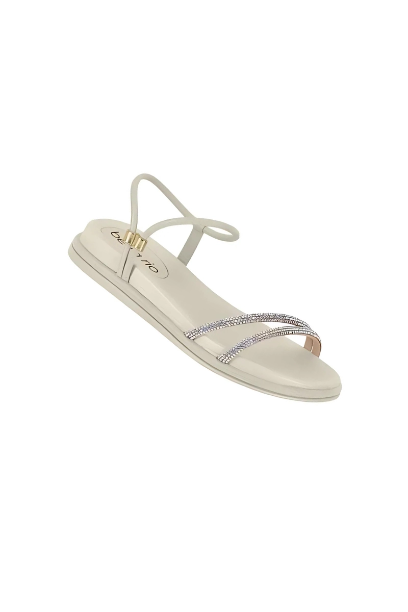 Sandália Beira Rio Strass Feminina Branca Off Produto Sandália Beira Rio Strass Feminina Branca Off