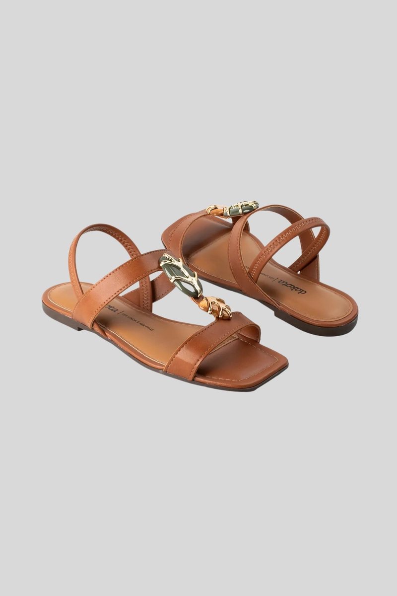 Sandália Dakota Rasteira Feminina Caramelo Produto Sandália Dakota Rasteira Feminina Caramelo