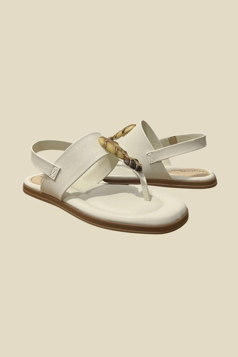 Sandália Modare Rasteira Feminina Branco Off Produto Sandália Modare Rasteira Feminina Branco Off