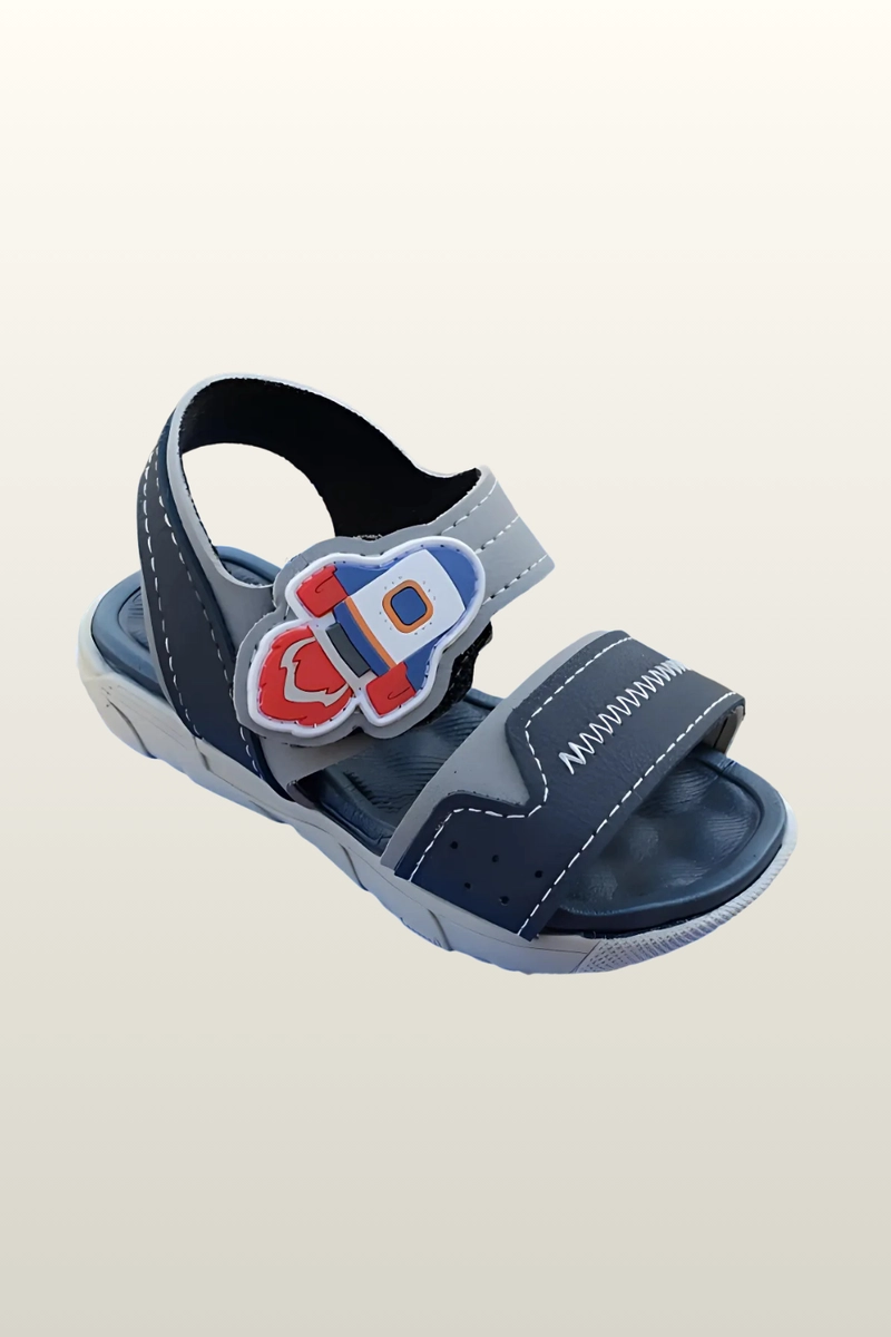 Sandália Molekinho Infantil Masculina Cinza e Azul Produto Sandália Molekinho Infantil Masculina Cinza e Azul