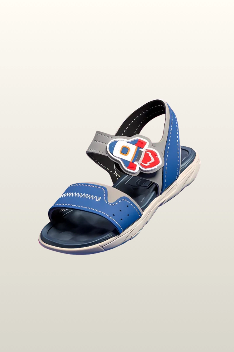 Sandália Molekinho Infantil Masculina Cinza e Azul Produto Sandália Molekinho Infantil Masculina Cinza e Azul