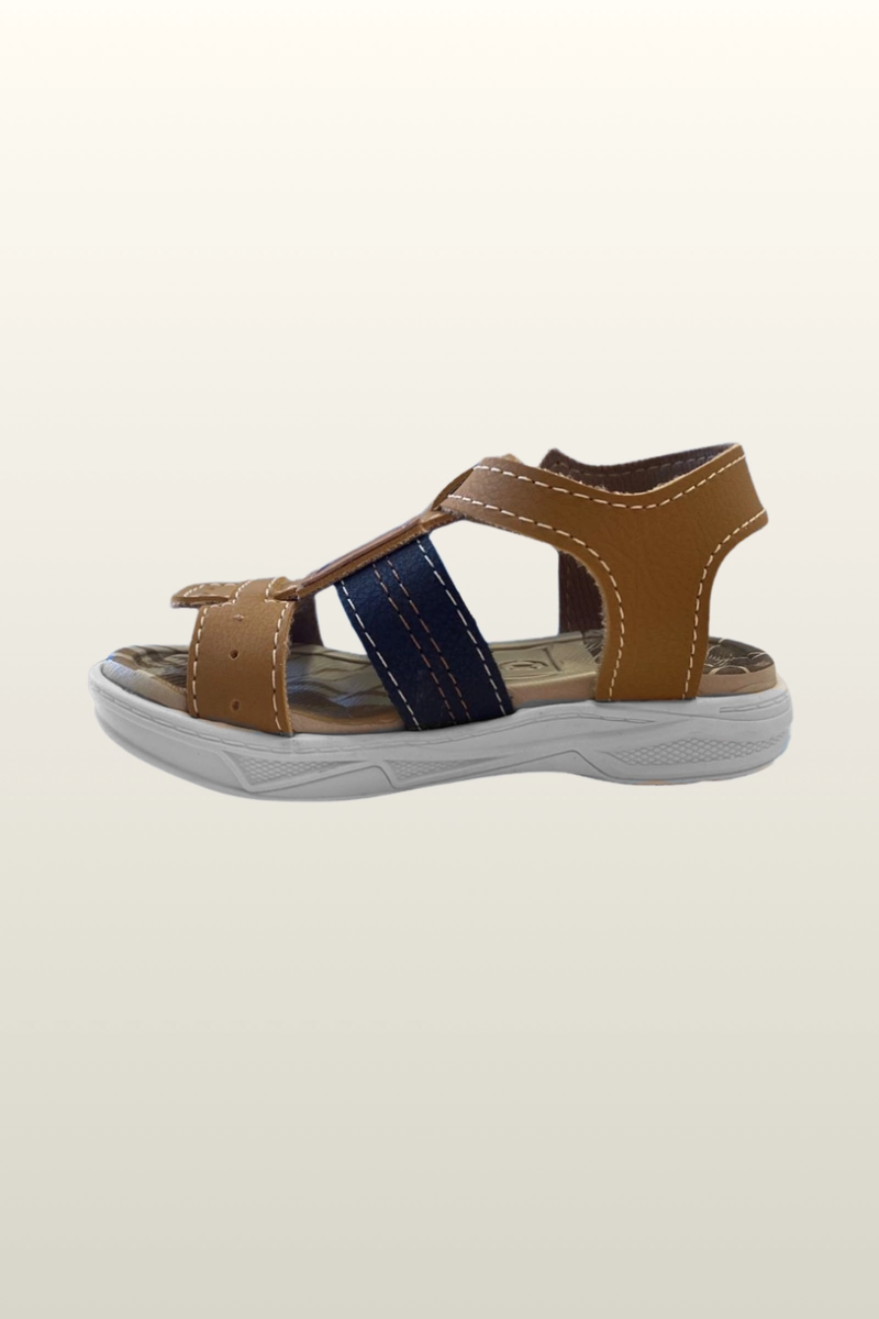 Sandália Molekinho Infantil Masculino Caramelo e Marinho Produto Sandália Molekinho Infantil Masculino Caramelo e Marinho