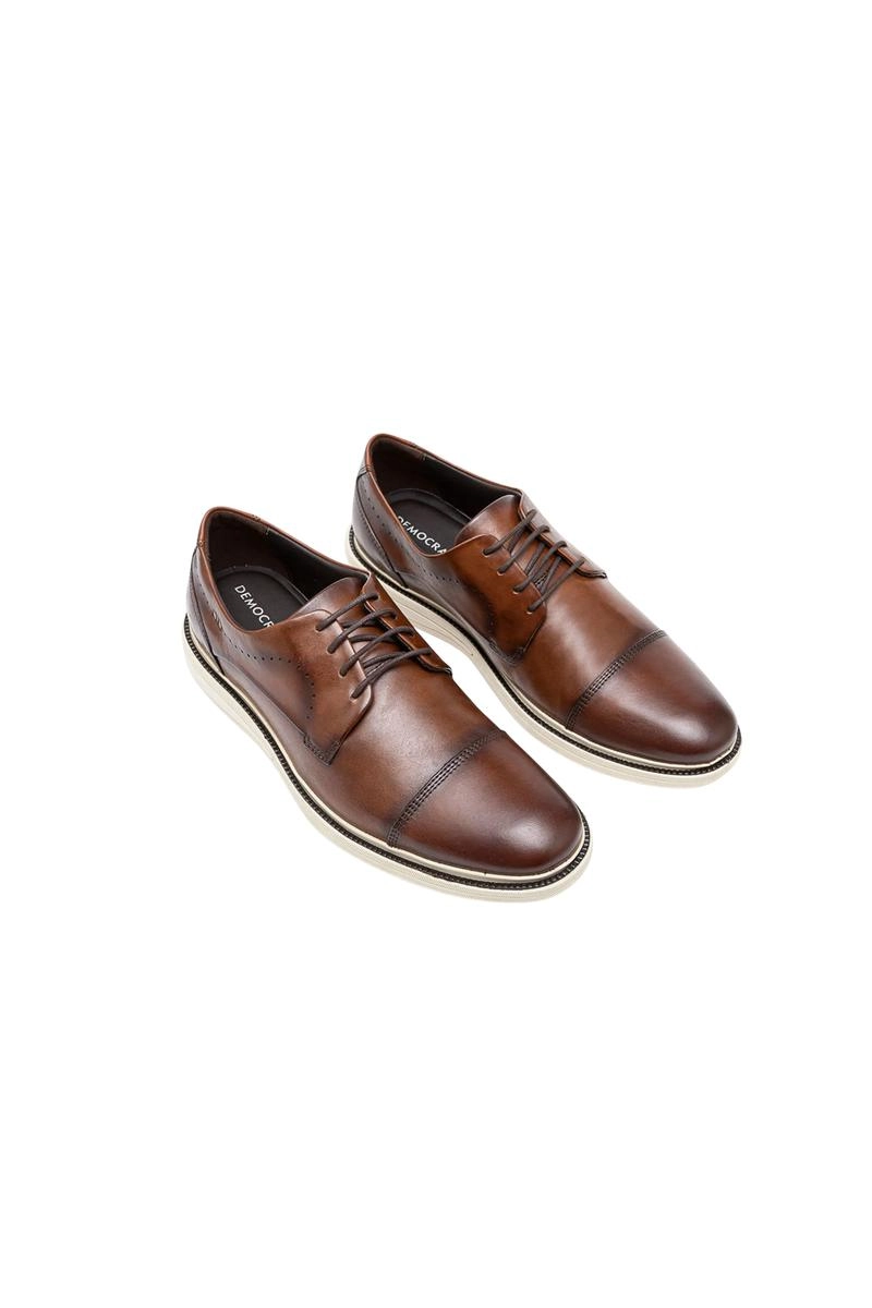 Sapato Democrata Bay Cadarço Masculino Tan Produto Sapato Democrata Bay Cadarço Masculino Tan