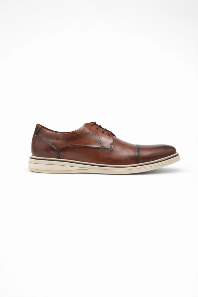 Sapato Democrata Bay Cadarço Masculino Tan Produto Sapato Democrata Bay Cadarço Masculino Tan