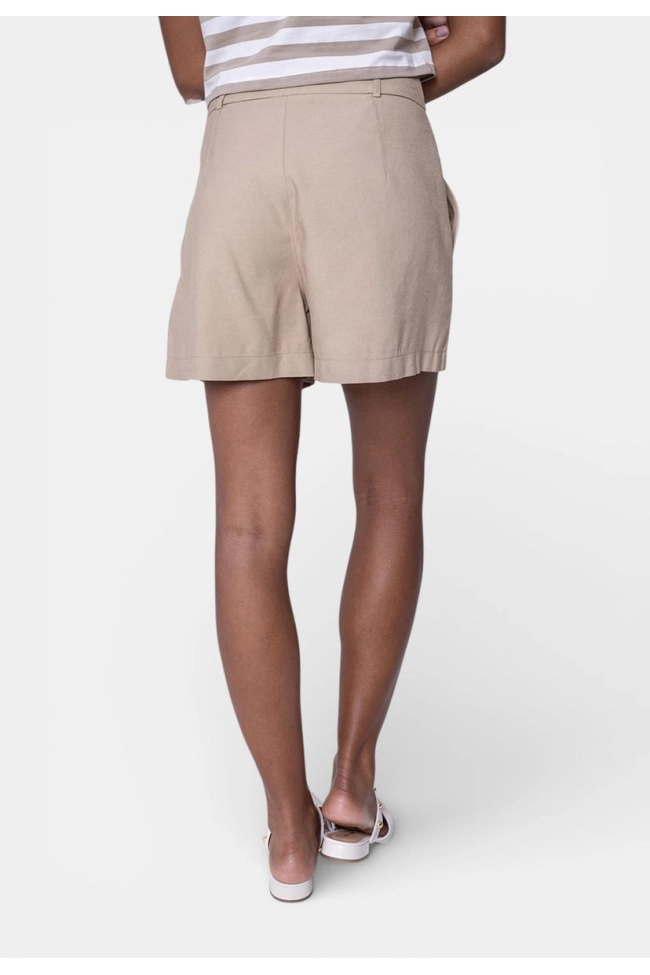 Produto Shorts Ellen One Alicia Alfaiataria Feminino Bege