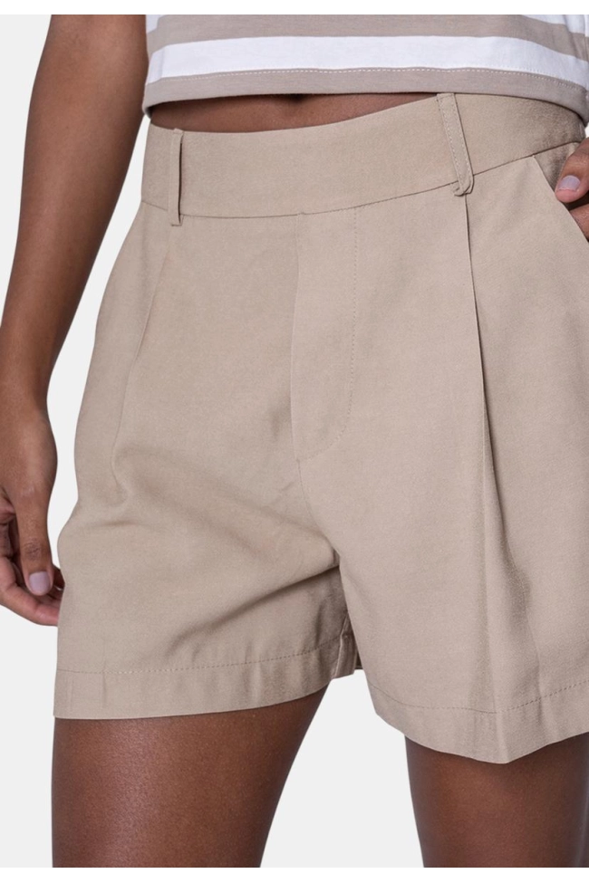 Produto Shorts Ellen One Alicia Alfaiataria Feminino Bege