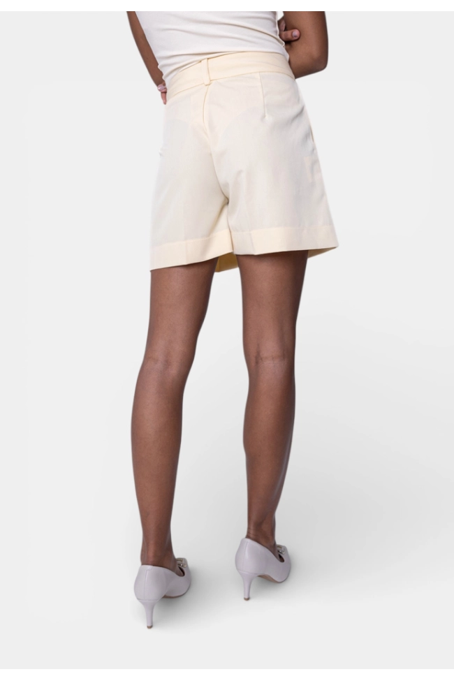 Produto Shorts Le Ricard Alfaiataria Cós Transpassado Feminino Amarelo