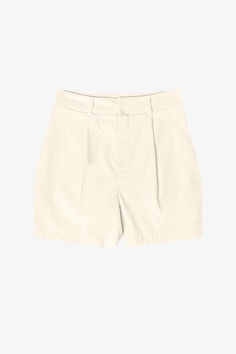 Shorts Rovitex Alfaiataria Feminino Off White Produto Shorts Rovitex Alfaiataria Feminino Off White