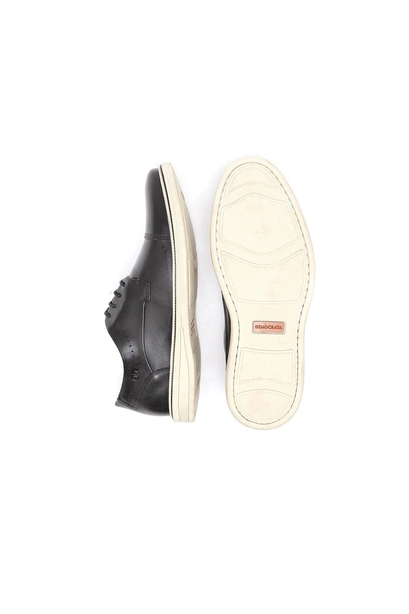 Sapato Democrata Couro Metropolitan Bay Cadarço Masculino Preto Produto Sapato Democrata Couro Metropolitan Bay Cadarço Masculino Preto