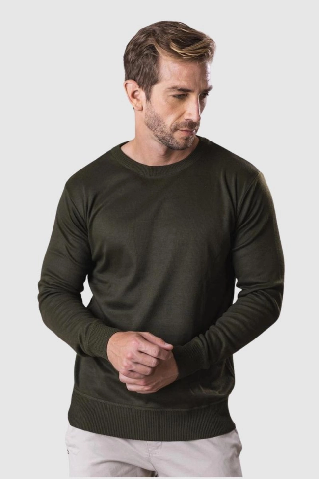 Produto Suéter Crocker Basic Minimal Go Masculino Verde Militar