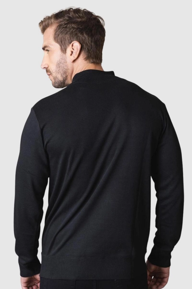 Suéter Crocker Meio Zíper Masculino Preto Produto Suéter Crocker Meio Zíper Masculino Preto