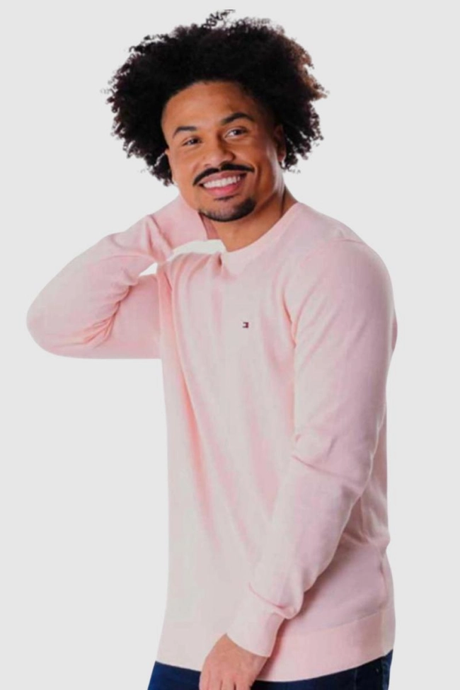 Produto Suéter Tommy Hilfiger Masculino Pink Crystal