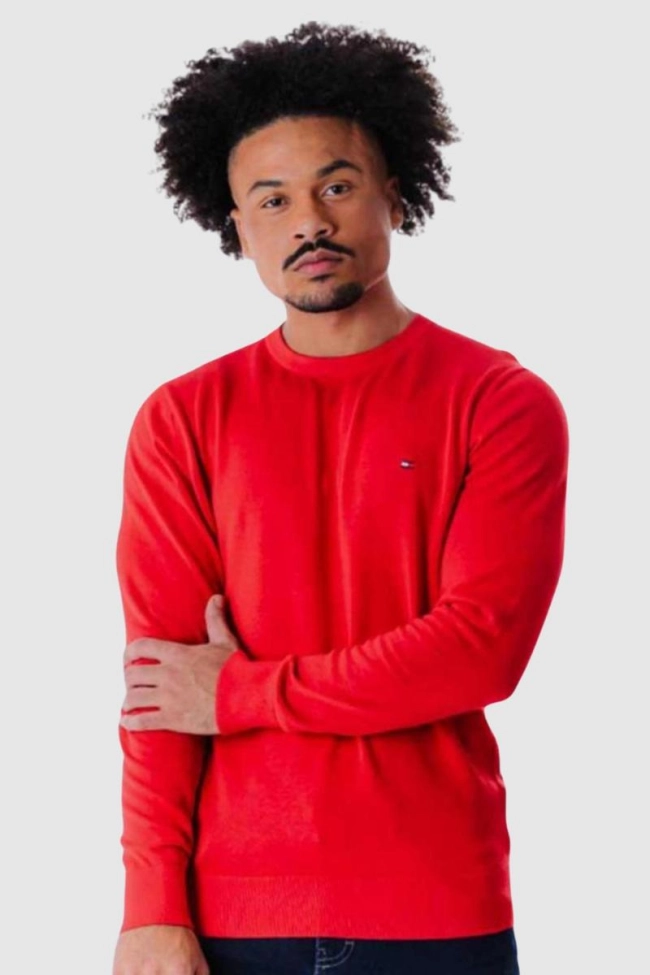 Produto Suéter Tommy Hilfiger Masculino Vermelho