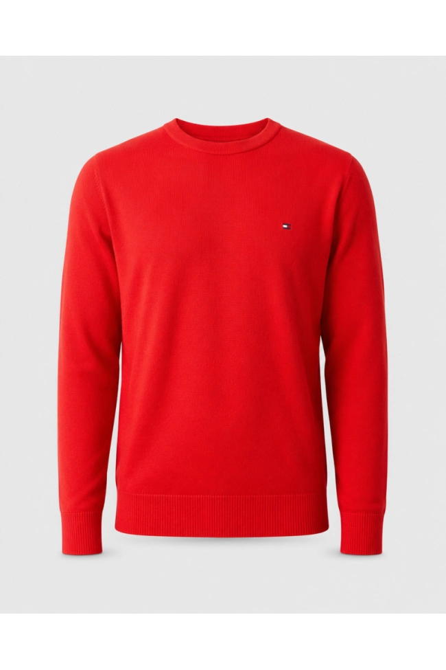 Suéter Tommy Hilfiger Masculino Vermelho Produto Suéter Tommy Hilfiger Masculino Vermelho
