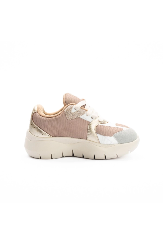 Produto Tênis Casual Juvenil Feminino Novopé Glitter Bege
