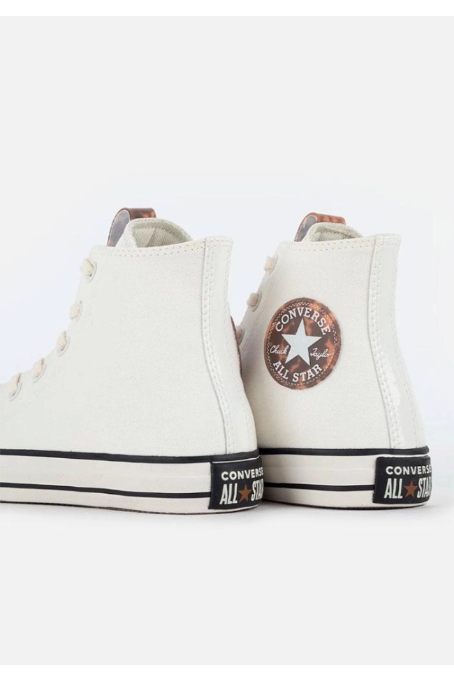 Produto Tênis Converse Botinha Feminino Amêndoa/Preto 