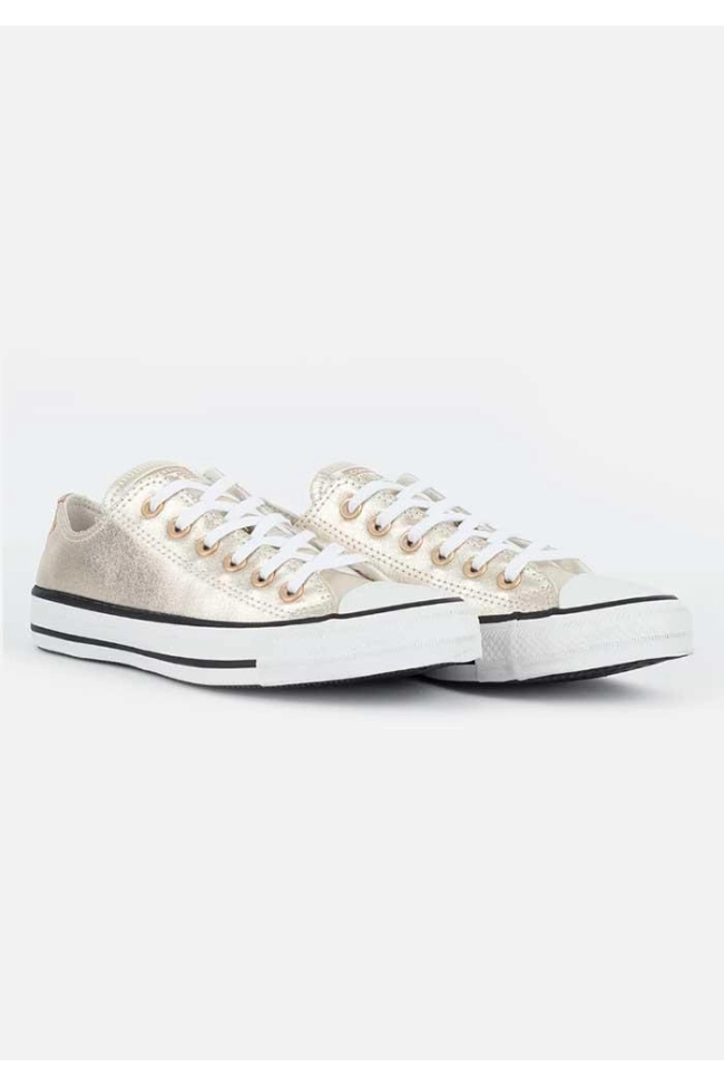 Tênis Converse Feminino Ouro/Branco Produto Tênis Converse Feminino Ouro/Branco
