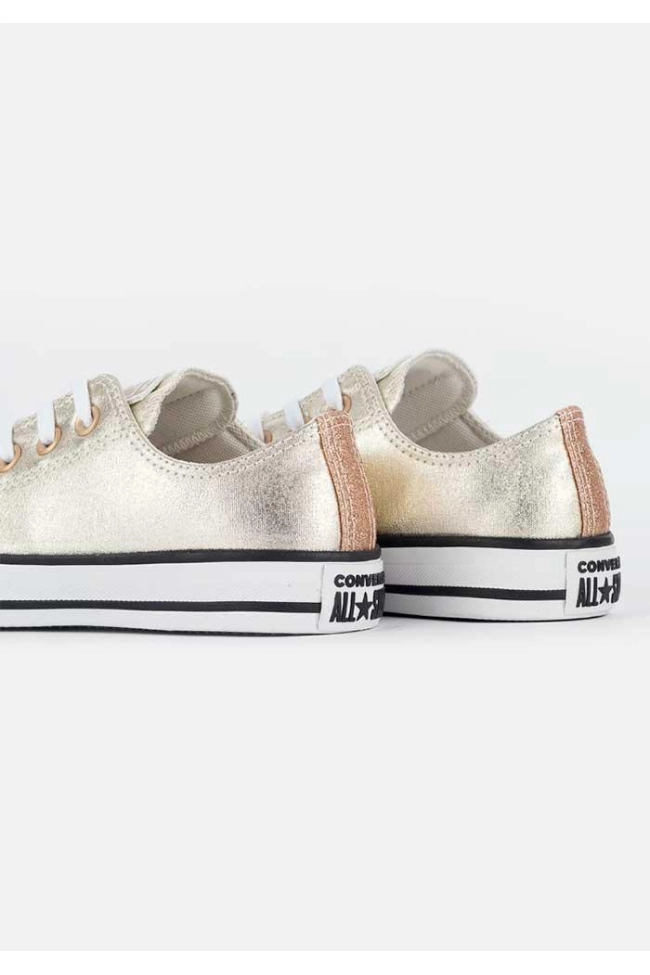Tênis Converse Feminino Ouro/Branco Produto Tênis Converse Feminino Ouro/Branco