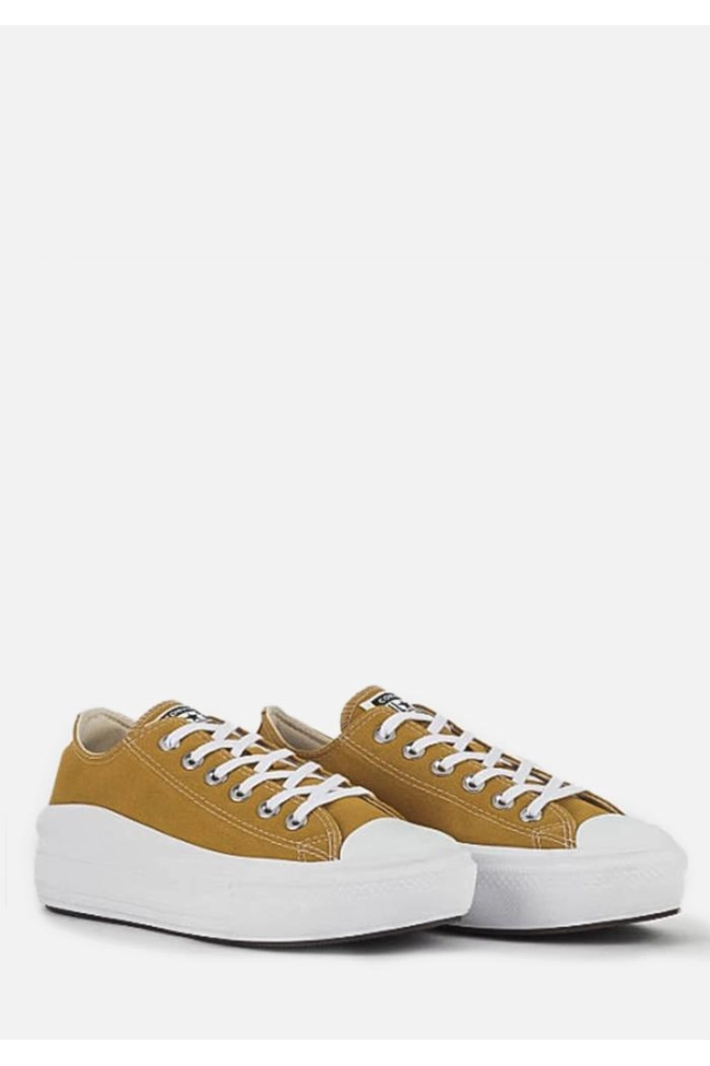 Produto Tênis Converse Plataforma Feminino Mel Queimado/Branco 