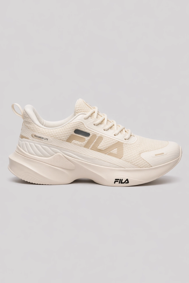 Tênis Fila Progress Lite Feminino Bege Produto Tênis Fila Progress Lite Feminino Bege