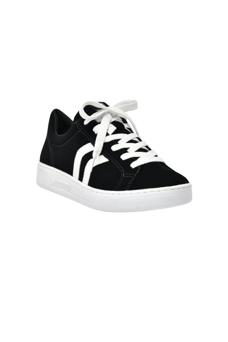 Tênis Via Marte Casual Com Acabamento Detalhado Feminino Preto Produto Tênis Via Marte Casual Com Acabamento Detalhado Feminino Preto