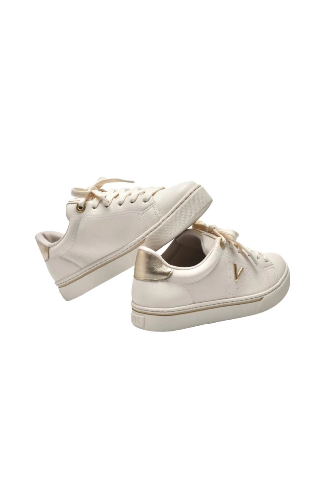 Tênis Via Marte Casual Metais Feminino Marfim Gold Produto Tênis Via Marte Casual Metais Feminino Marfim Gold